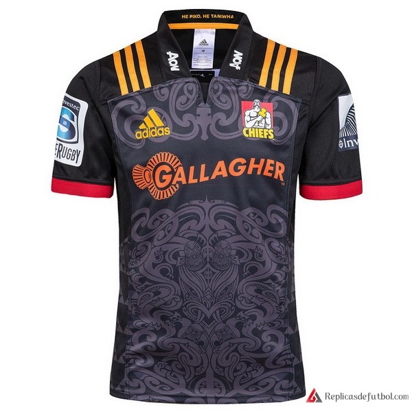 Camiseta Chiefs Primera equipación 2018 Negro Rugby